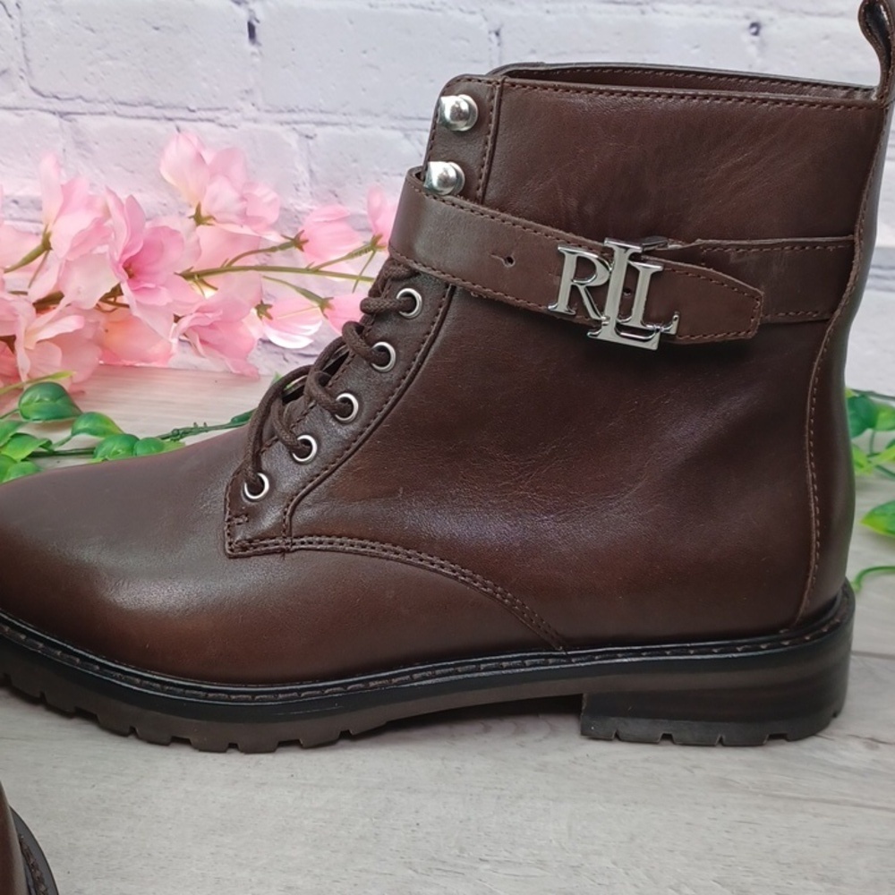 Lauren Ralph Lauren Elridge Lace Up Boot NWOB - Picture 2 of 12
